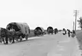 Roma convoy leaving Lemberg (Lviv), 1941