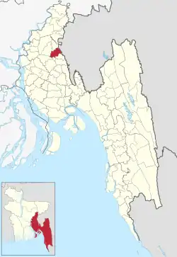 Location of Burichang