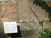 Tide dial at St&nbsp;Peter's in Bywell, Northumberland, England