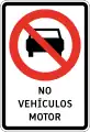 RPO-6No motor vehicles