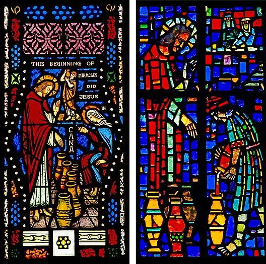 Miracle at Cana - Stained Glass vs. Faceted Glass