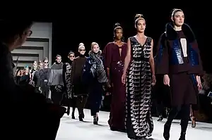 Image 16Haute couture fashion models walk the runway during New York Fashion Week in February 2014, at the Carolina Herrera show. (from Fashion)