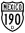 Federal Highway 190D shield