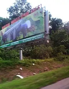 CFS signboard on Federal Route  FT 51 in Bukit Putus, Negeri Sembilan