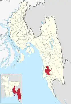 Location of Chakaria