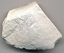 Chalk is a variety of limestone. It is a softer, and more powdery material.