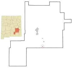 Location of Lake Arthur, New Mexico