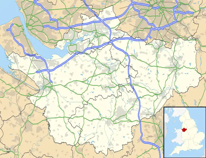 Handforth is located in Cheshire