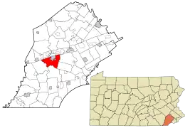 Location in Chester County and the U.S. state of Pennsylvania.