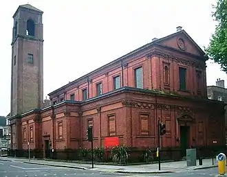 Our Lady of Grace and St Edward, 1886, tower added in 1930
