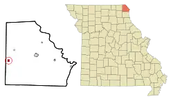 Location of Wyaconda, Missouri