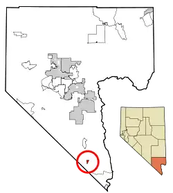 Location of Cal-Nev-Ari in Clark County, Nevada