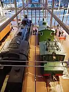 Russian locomotive class FD 1103 steam locomotive and Fireless Locomotive No.9305