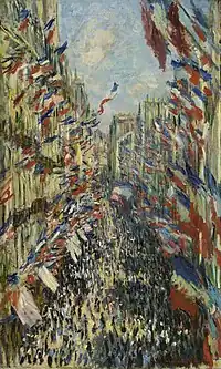 Claude Monet Rue Montorgueil à Paris. Fête du 30 juin 1878&nbsp;[fr], Musée d'Orsay