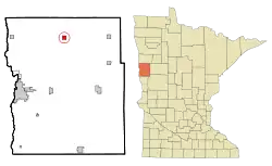 Location of Felton, Minnesota