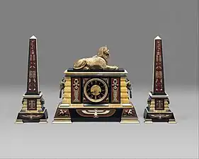Clock; by Tiffany & Co.; circa 1885; marble & bronze; 46 x 51.1 x 19.7&nbsp;cm; Metropolitan Museum of Art