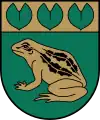 Image 17Frog pictured in the coat of arms of Baloži (from Frogs in culture)