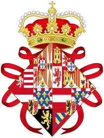 The arms of Isabella Clara Eugenia of Spain