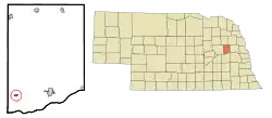 Location of Richland, Nebraska
