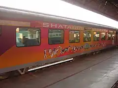 Shatabdi Express with special Commonwealth Games livery