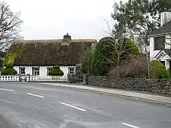 Thatched building in Corrandulla village