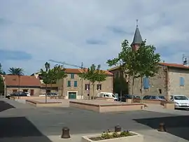 The village square in Corneilla-del-Vercol
