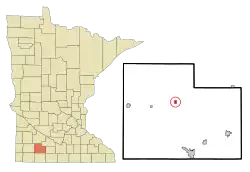 Location of Jeffers, Minnesota