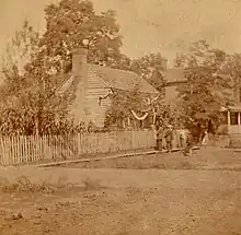The Old Tailor Shop, which Ex-Pres. Johnson once occupied astailor, by L.W. Keen
