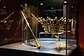 Recreated crown and scepter of Empress of Serbia Helena of Bulgaria displayed in Historical Museum of Serbia, Belgrade, Serbia, 2023