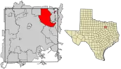 Location within Dallas County