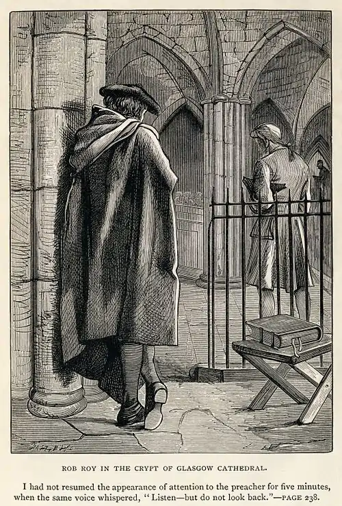 Image 4Rob RoyEngraving: Dalziel Brothers; Restoration: Adam CuerdenA scene from Sir Walter Scott's 1817 historical novel Rob Roy, which tells the story of Frank Osbaldistone, the son of an English merchant who travels to Scotland to collect a debt stolen from his father. On the way he encounters the larger-than-life title character of Robert Roy MacGregor. Though Rob Roy is not the lead character (in fact the narrative does not move to Scotland until halfway through the book) his personality and actions are key to the story's development. The novel is a brutally realistic depiction of the social conditions in Highland and Lowland Scotland in the early 18th century.More selected pictures