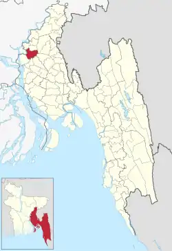 Location of Daudkandi
