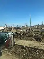 Image 7Debris and destroyed homes along Alexander Street in Dawson Springs. (from 2021 Western Kentucky tornado)
