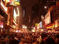 Image 15A crowd in Times Square awaits the countdown to the start of 2006. (from Culture of New York City)