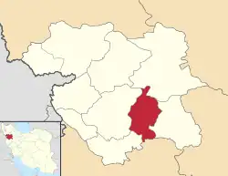 Location of Dehgolan County in&nbsp;Kurdistan&nbsp;province