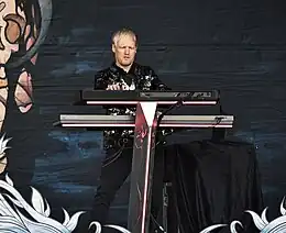 Westerholt with Delain in 2016