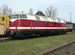 118&nbsp;586 in Traditionsbetriebswerk Staßfurt