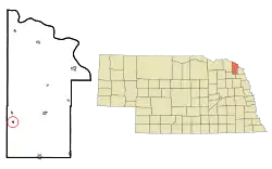 Location of Concord, Nebraska