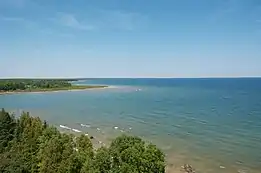 View towards the mainland as seen from the lighthouse