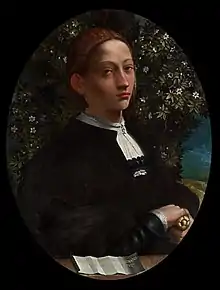 Presumed portrait of Lucrezia Borgia (attributed to Dosso Dossi, c. 1519, National Gallery of Victoria)