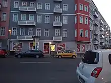 Thaerstraße in Berlin-Friedrichshain, a location used in the German film Je Suis Karl