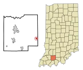 Location in the state of Indiana