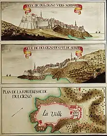 Image 24Views of Ulcinj in 1718 bz H. C. Bröckell (from Albanian piracy)