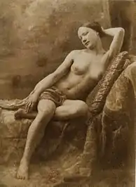 Image 47Photograph by Jean Louis Marie Eugène Durieu, part of a series made with Eugène Delacroix (from Nude photography)