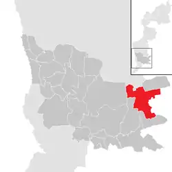 Location within Güssing district
