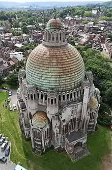 The Sacré-Cœur Church, photographed from the top of the Interalliat Memorial Tower