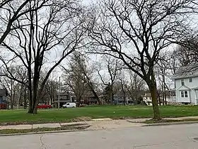 Empty Lots created in the Valentine Neighborhood due to demolition of homes by Kansas City Life.
