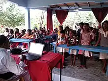 Fr. Edwin at English Language Campus