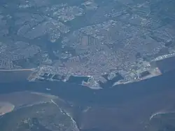 Aerial view of Esbjerg