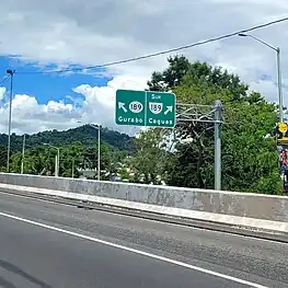 PR-30 east at exit 4 to PR-189 in Gurabo